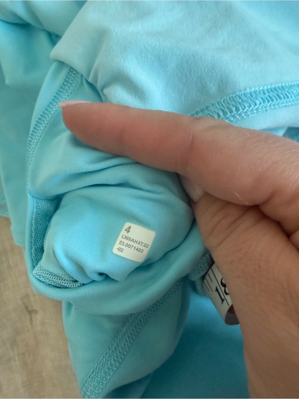 Lululemon Court Rival HR Tennis Skort Skirt Athleisure Cyan Aqua Blue Size 4 - Picture 9 of 9